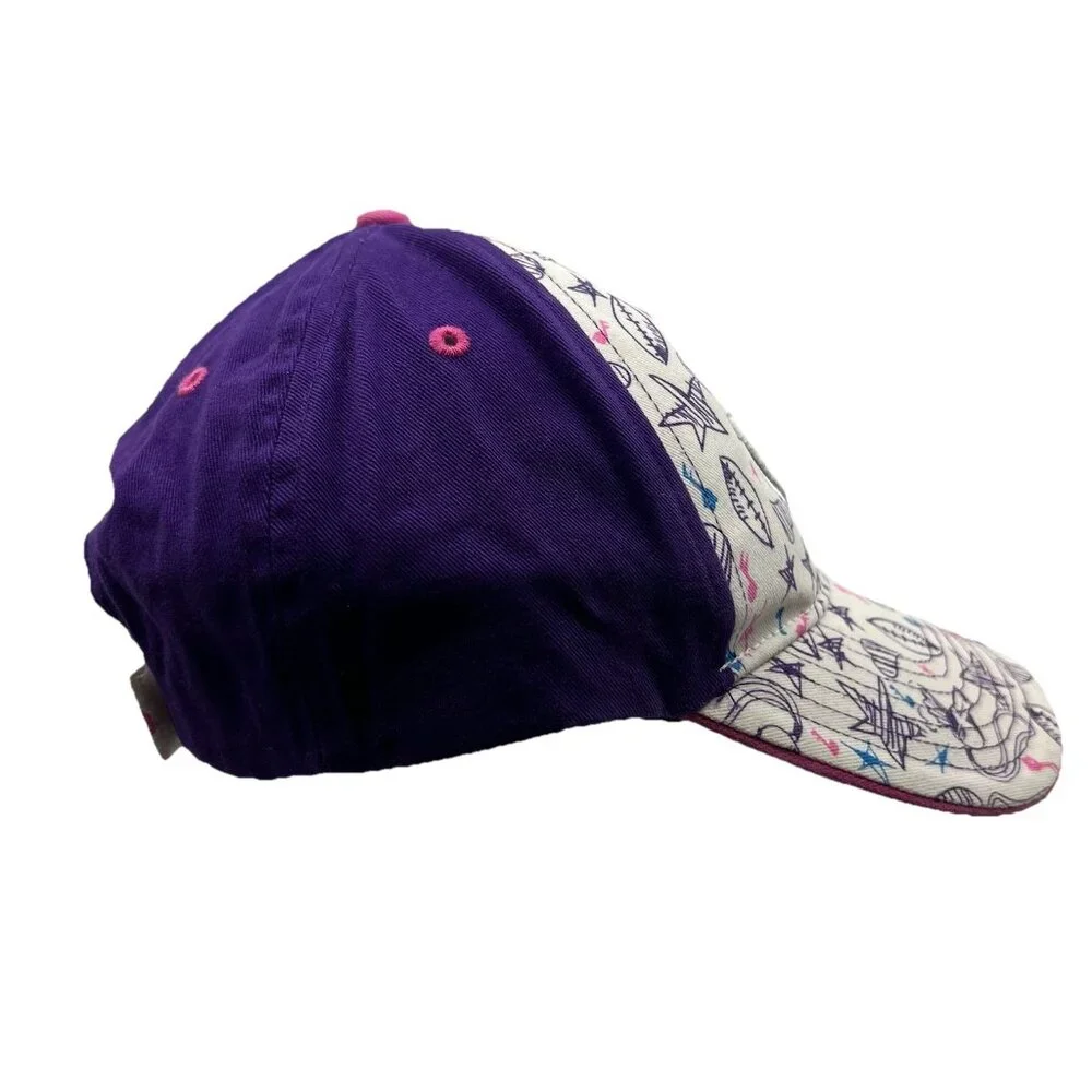 Penn State Nittany Lions Girls Youth Strapback Hat Cap Purple Graffiti Football